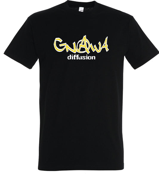 T-Shirt à manche courte noir logo Gnawa Diffusion